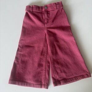Kids Pink Wide-Leg Pants